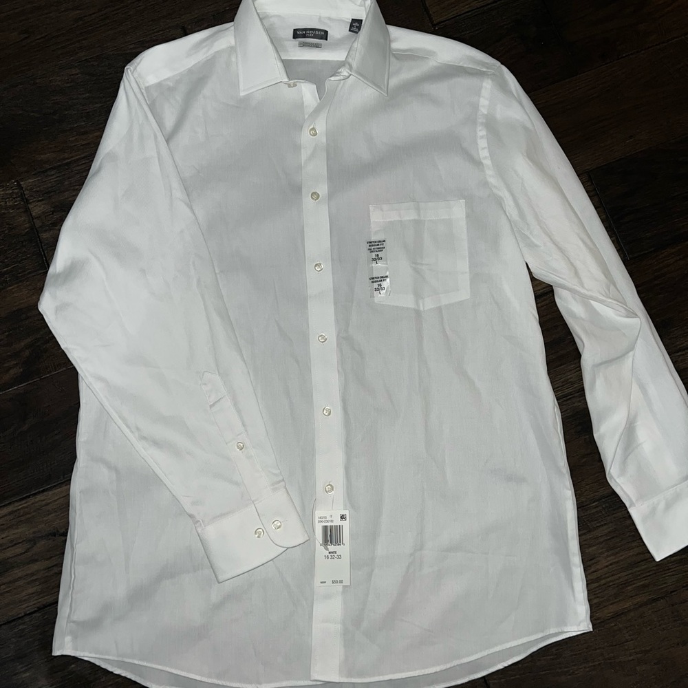 NWT Van Heusen white dress shirt